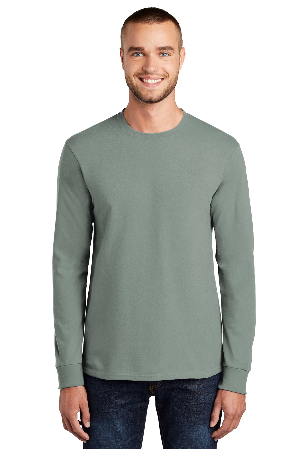 SCREEN PRINTED - PC61LS - Port & Company® Long Sleeve Essential Tee