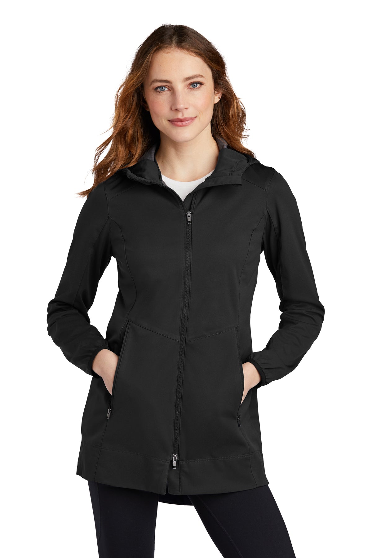 EMBROIDERED - L719 - Port Authority® Ladies' Active Hooded Soft Shell Jacket