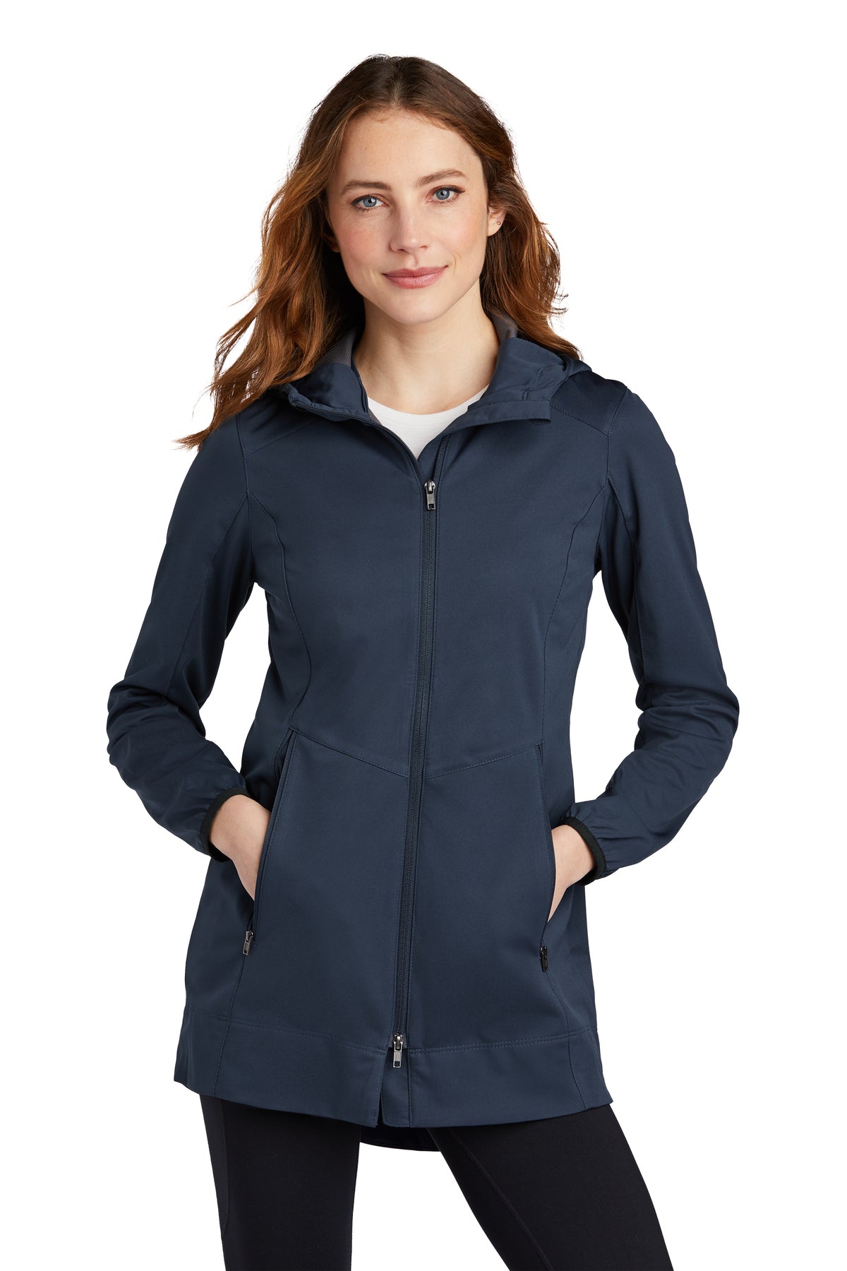 EMBROIDERED - L719 - Port Authority® Ladies' Active Hooded Soft Shell Jacket