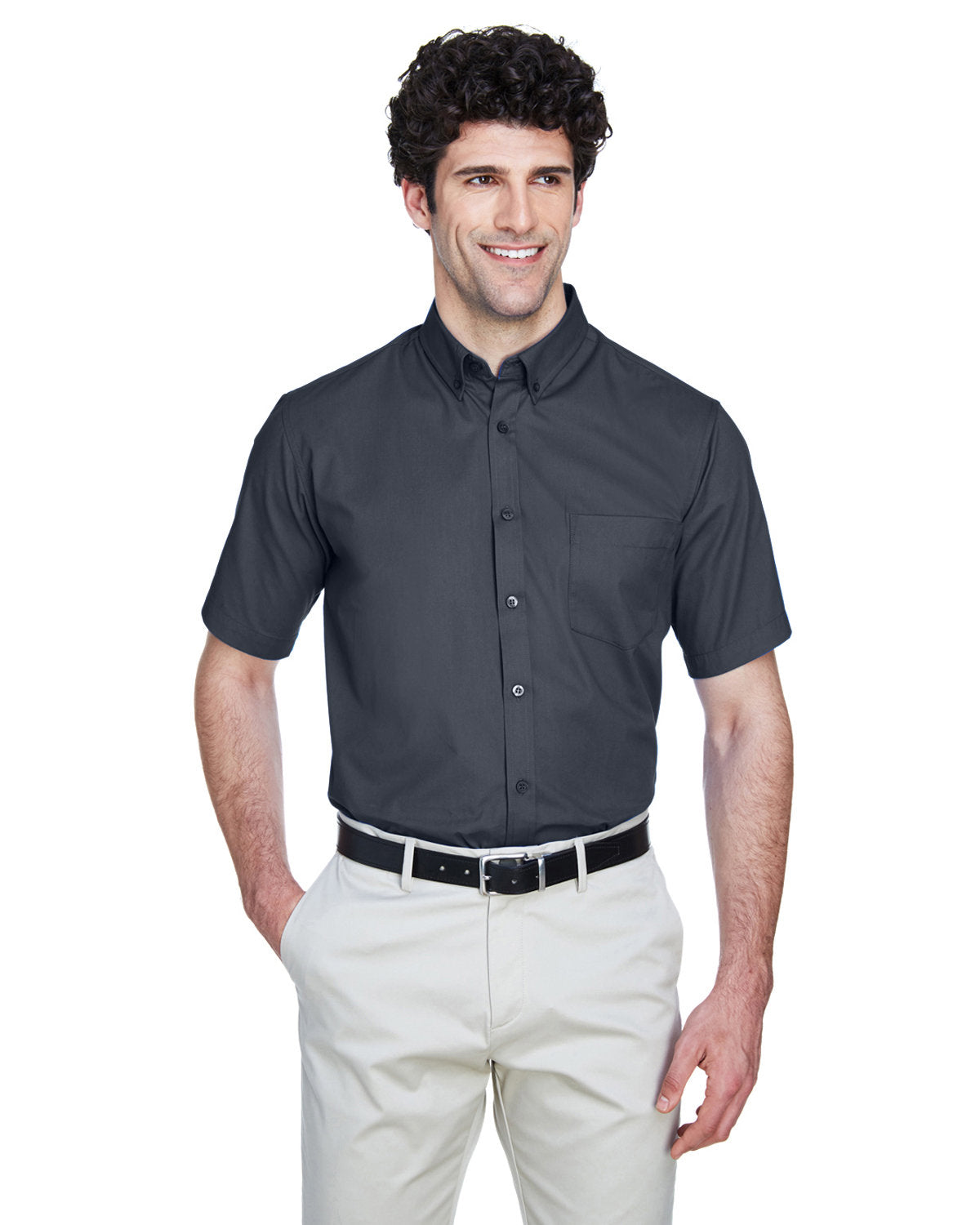 EMBROIDERED - 88194 - CORE 365 Men's Optimum Short-Sleeve Twill Shirt
