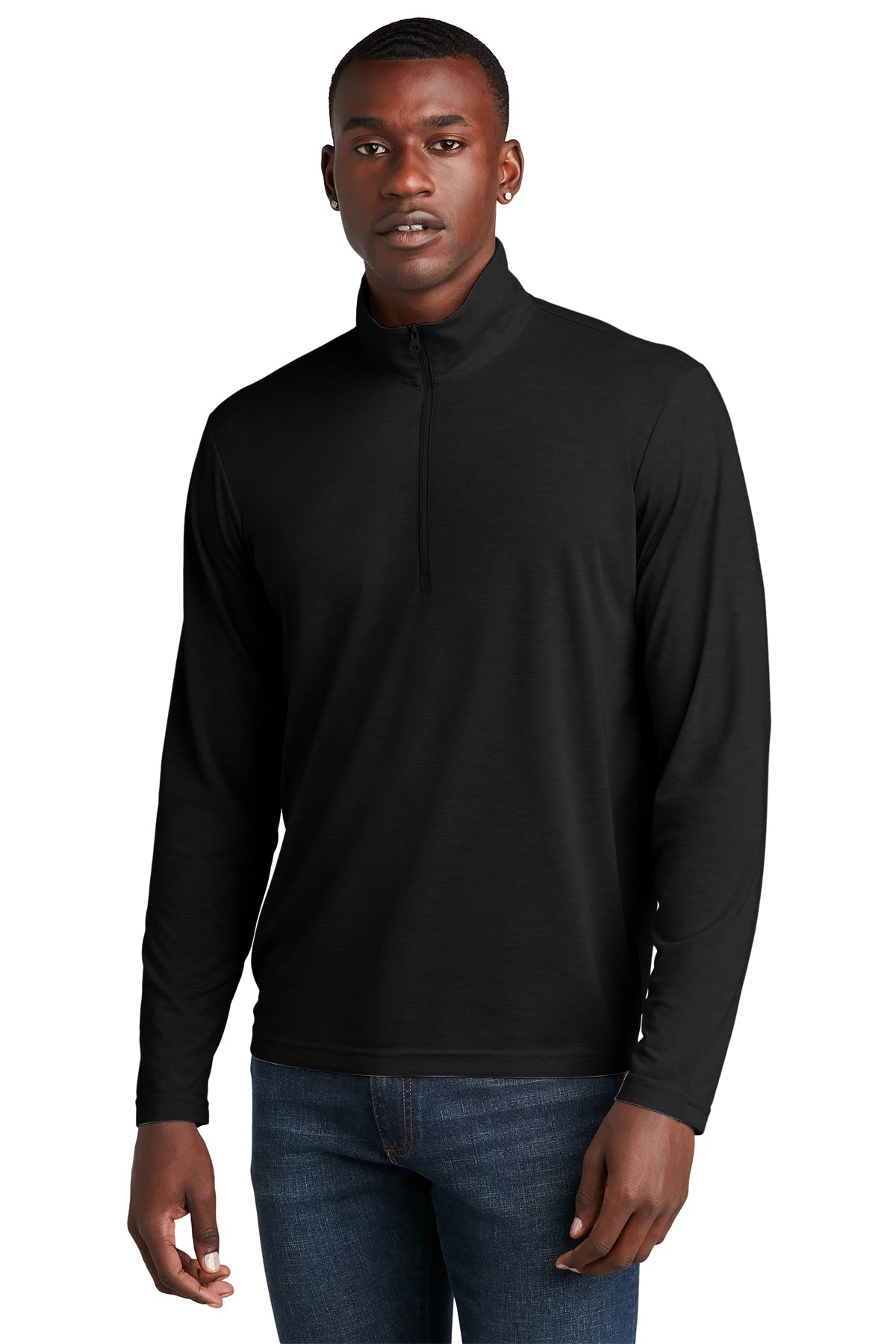 Embroidered- ST407 - Sport-Tek ® PosiCharge ® Tri-Blend Wicking 1/4-Zip Pullover