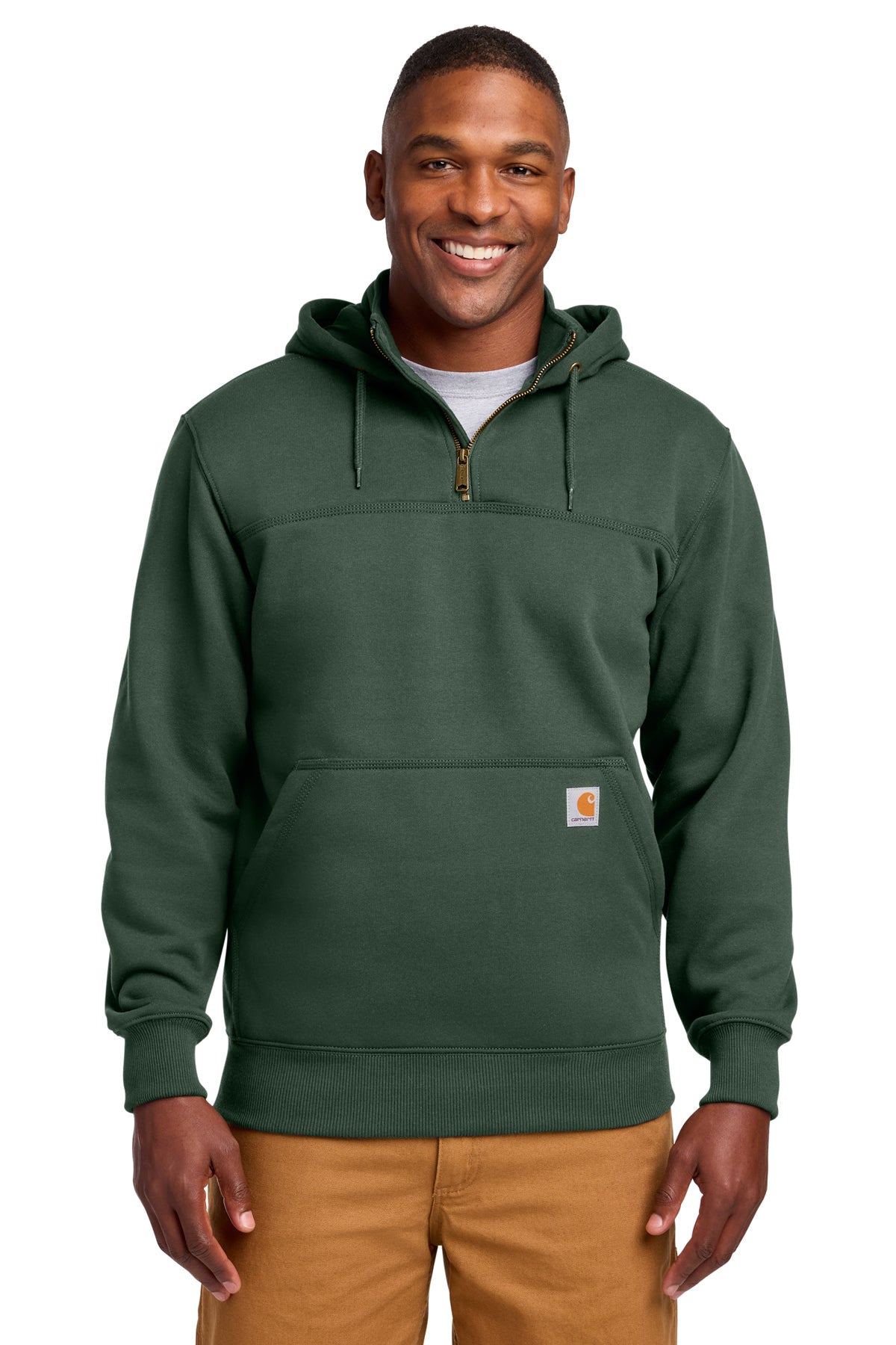 EMBROIDERED - CT100617 - Carhartt ® Rain Defender® Paxton Heavyweight Hooded Zip Mock Sweatshirt