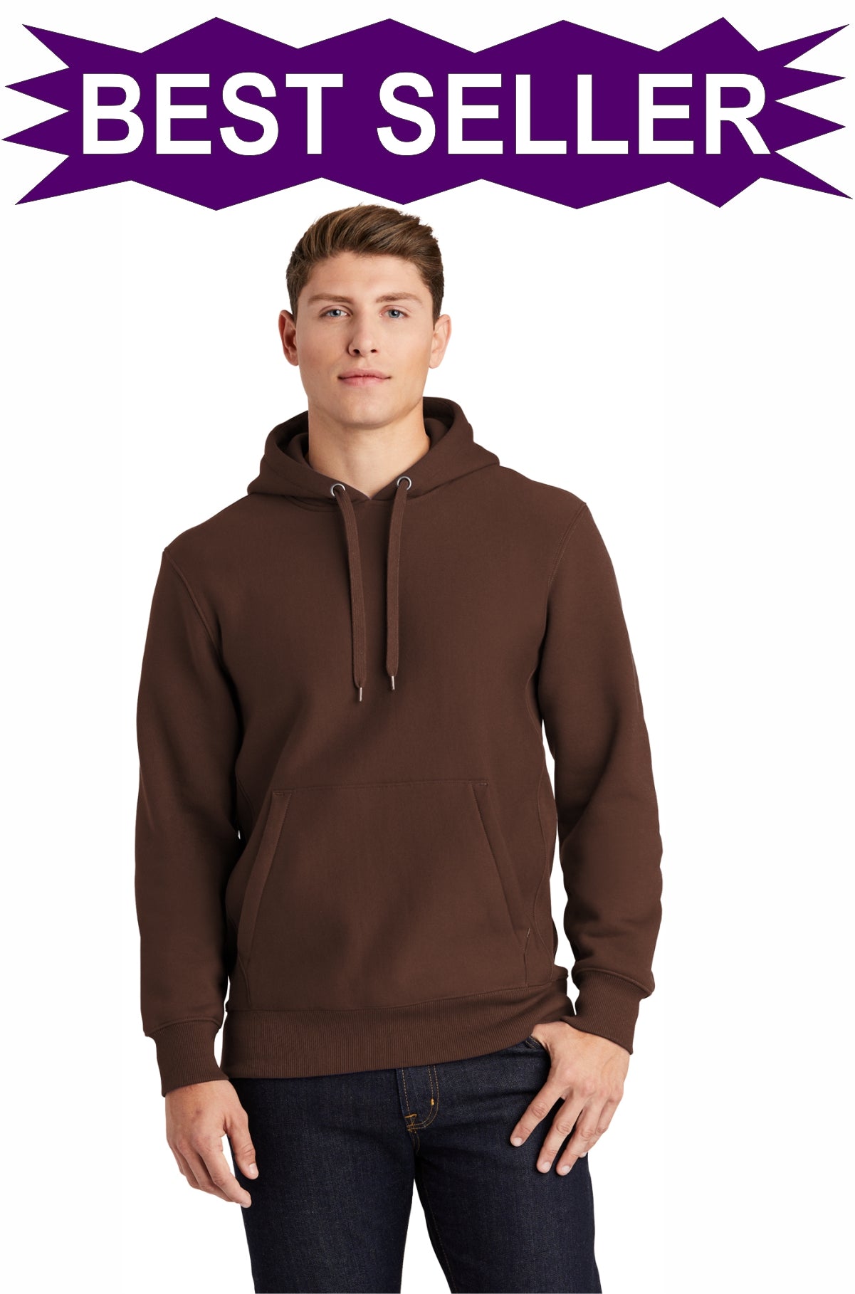 SCREEN PRINTED - F281 - Sport-Tek® Men's Super Heavyweight Pullover Hooded Sweatshirt