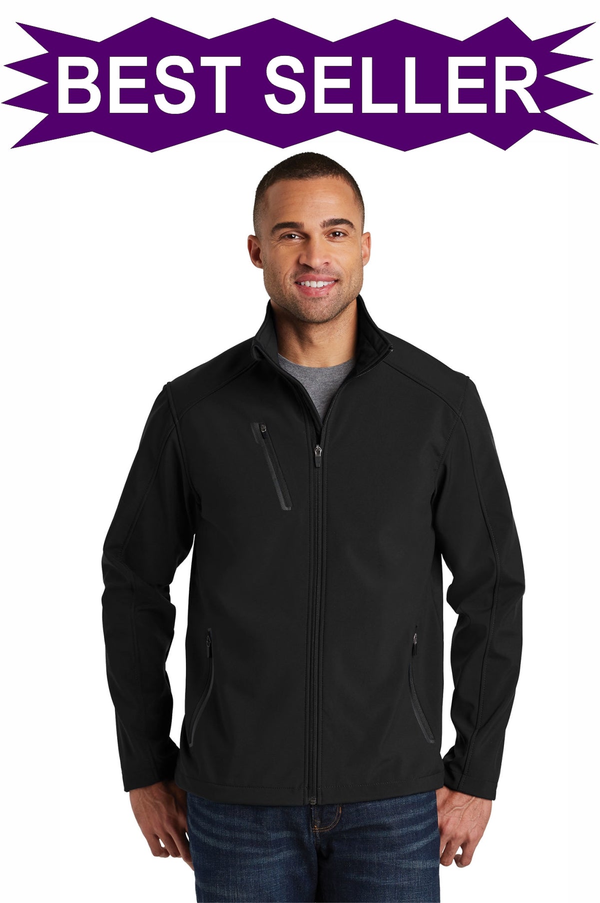 EMBROIDERED - J324 - Port Authority® Men's Welded Soft Shell Jacket