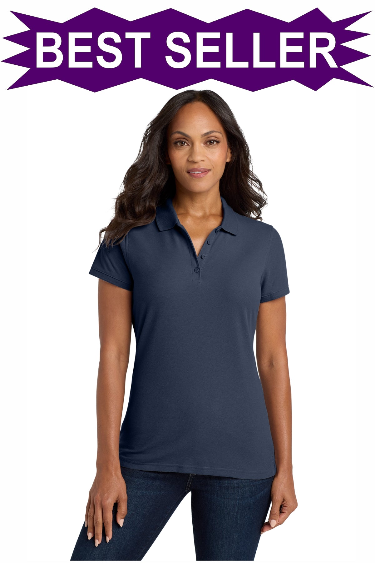 EMBROIDERED - L100- Port Authority® Women's Core Classic Pique Polo