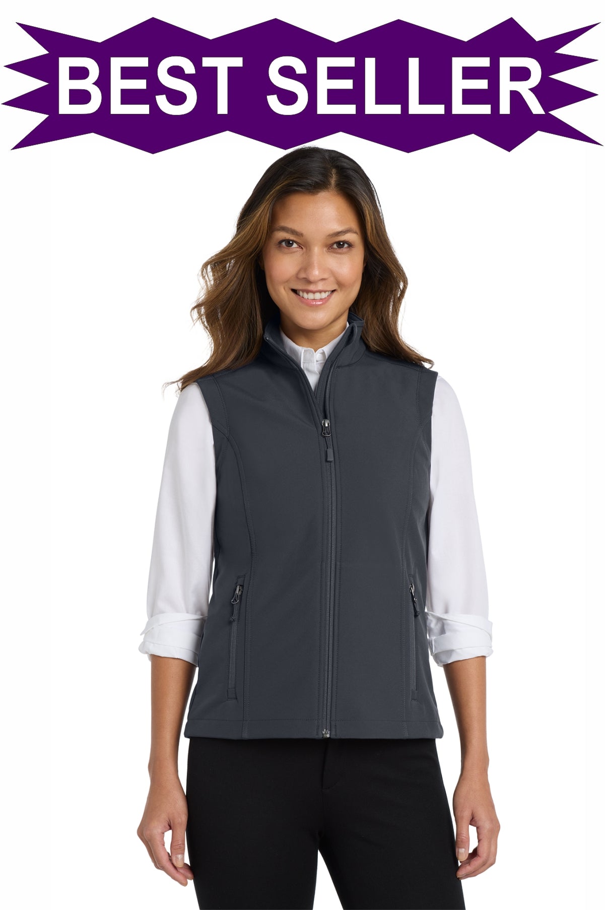 EMBROIDERED - L325 - Port Authority® Ladies' Core Soft Shell Vest