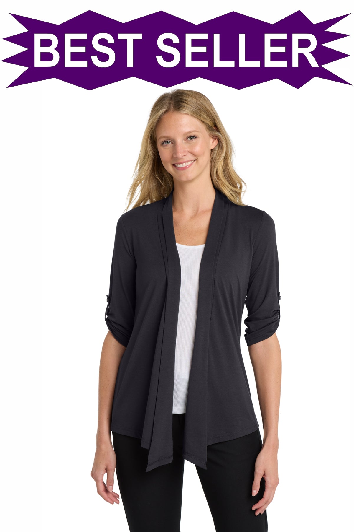 EMBROIDERED - L543 - Port Authority® Ladies' Concept Shrug Sweater