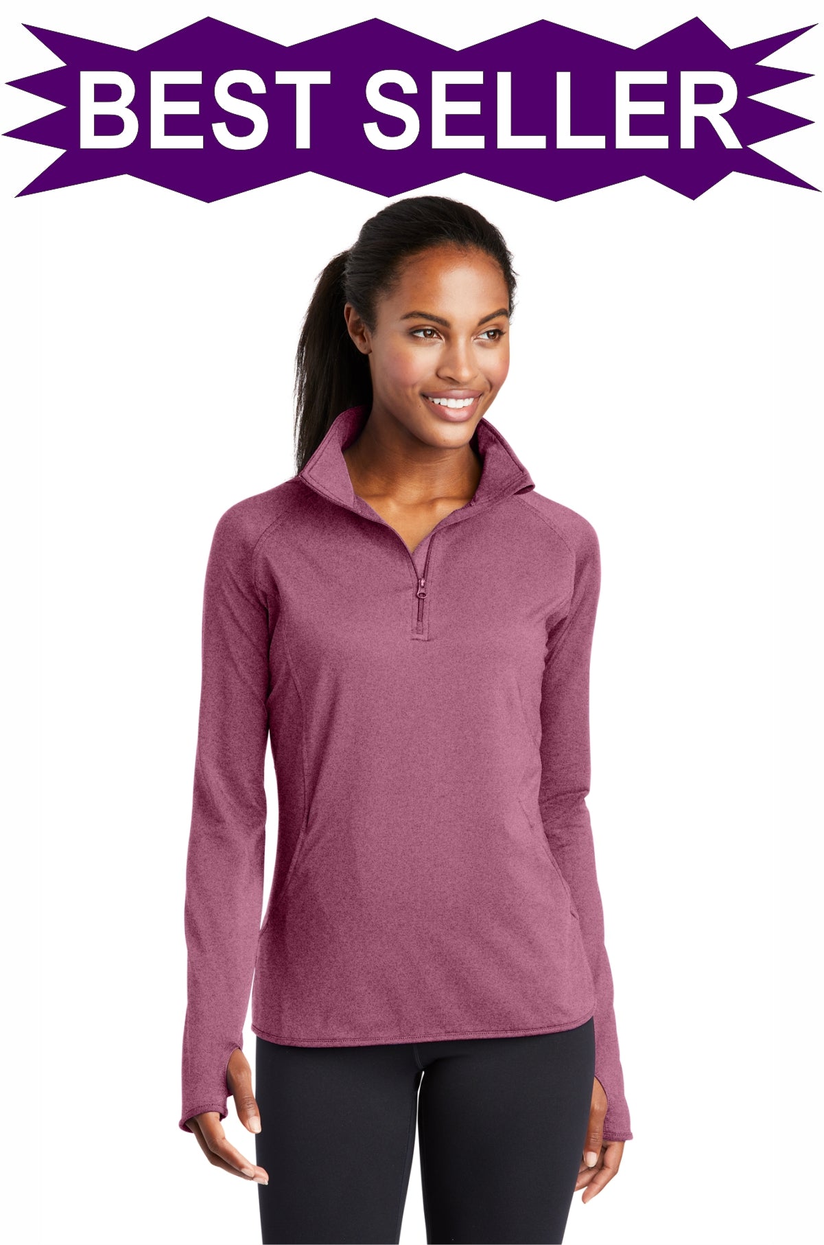 Embroidered - LST850 - Sport-Tek® Women's Sport-Wick® Stretch 1/4-Zip Pullover