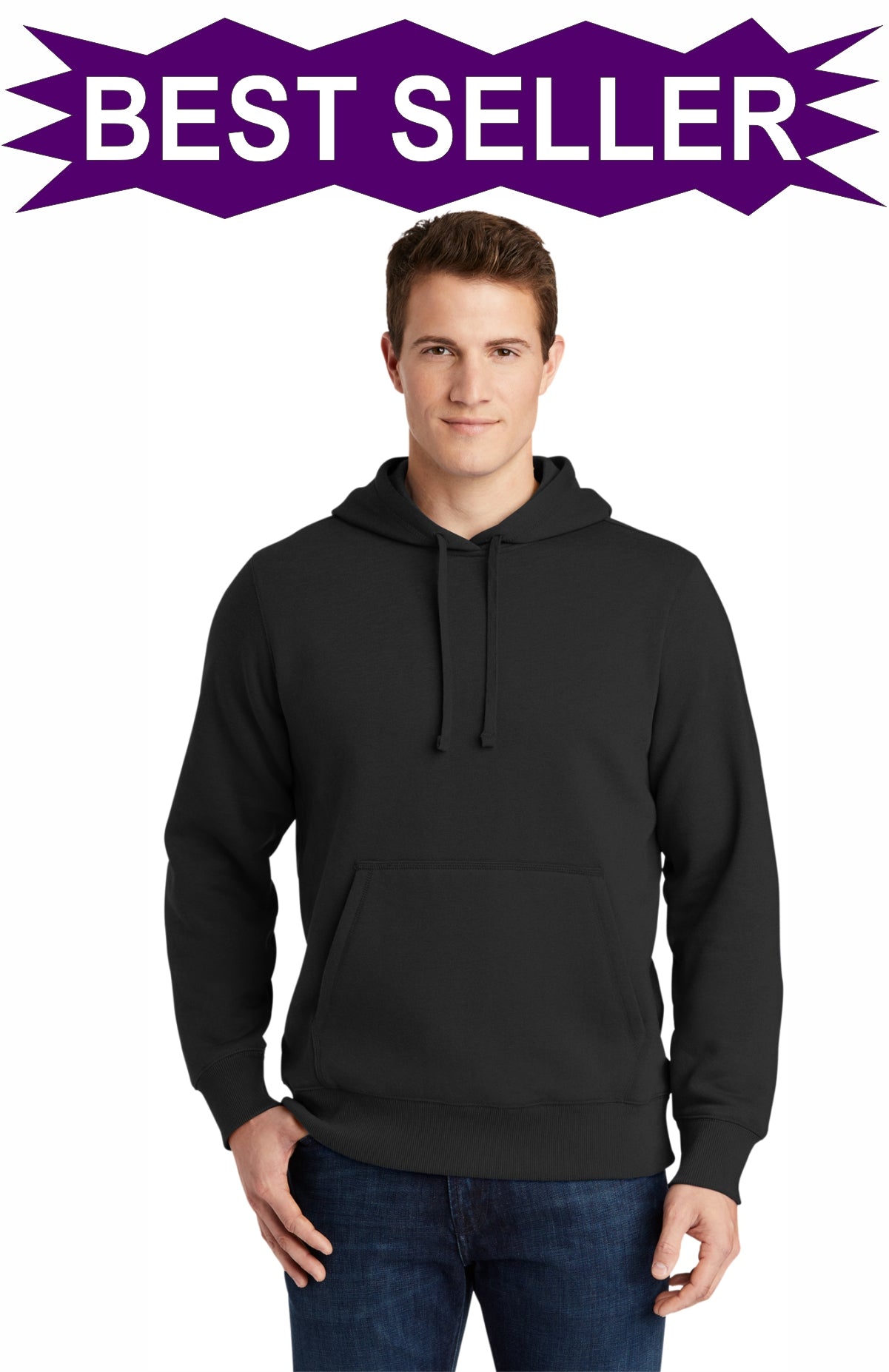 SCREEN PRINTED - ST254 - Sport-Tek® Men's Pullover Hooded Sweatshirt