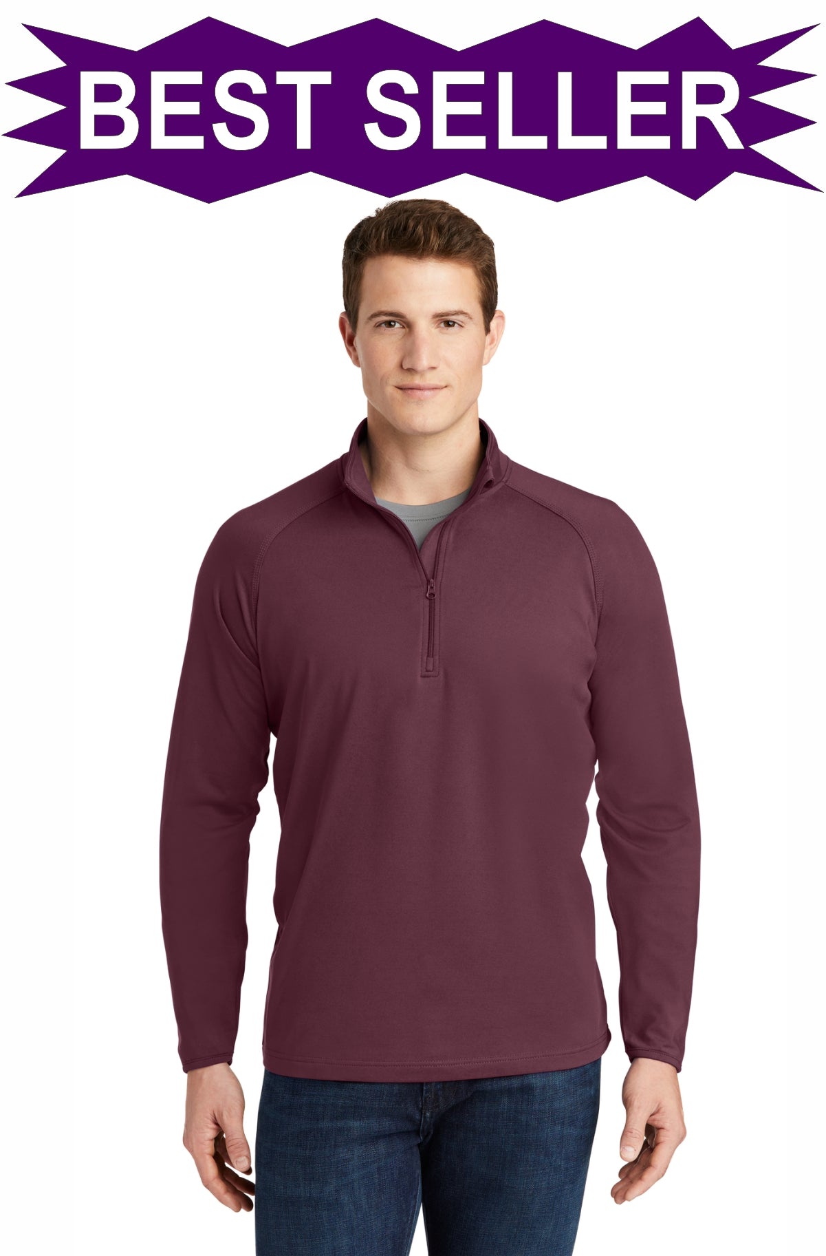 Embroidered - ST850 - Sport-Tek® Sport-Wick® Stretch 1/4-Zip Pullover