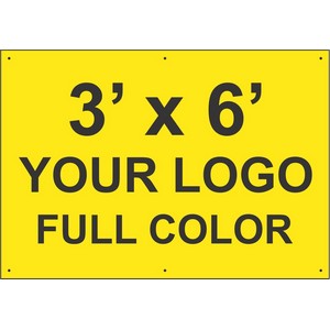3'x6' BANNER WITH GROMMETS