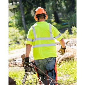 PRINTED ANSI Class 3 Safety Green T-Shirt