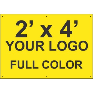 2'x4' BANNER WITH GROMMETS
