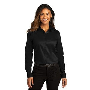 EMBROIDERED -Port Authority® Ladies Long Sleeve Super Pro™ React™ Twill Shirt