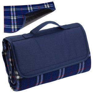 Plaid Barrel Fleece Picnic Blanket