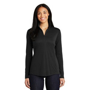 EMBROIDERED-Sport-Tek® Ladies' PosiCharge® Competitor™ 1/4 Zip Pullover Shirt