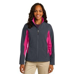 EMBROIDERED Port Authority® Ladies' Core Colorblock Soft Shell Jacket