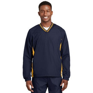 EMBROIDERED Sport-Tek® Men's Tipped V-Neck Raglan Wind Shirt