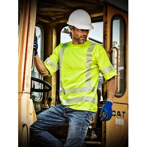 PRINTED Hi-Viz ANSI Class 3 Safety Cotton Rich T-Shirt