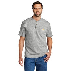 EMBROIDERED - CTK84 - Carhartt® Short Sleeve Henley T-Shirt