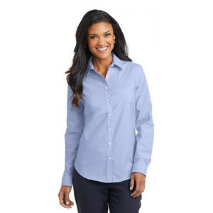 EMBROIDERED -Ladies Port Authority® SuperPro™ Oxford Shirt