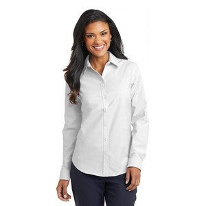 EMBROIDERED -Ladies Port Authority® SuperPro™ Oxford Shirt