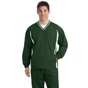 EMBROIDERED Sport-Tek® Men's Tipped V-Neck Raglan Wind Shirt