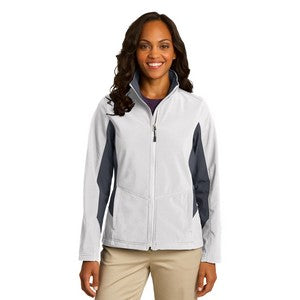 EMBROIDERED Port Authority® Ladies' Core Colorblock Soft Shell Jacket