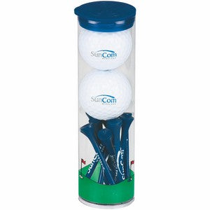 2 Ball Tall Tube w/ Pinnacle Rush Golf Balls