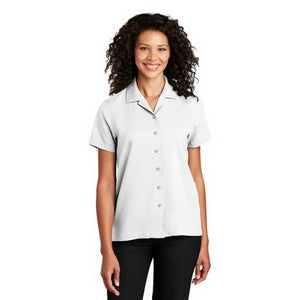 EMBROIDERED Port Authority® Ladies Short Sleeve Performance Staff Shirt