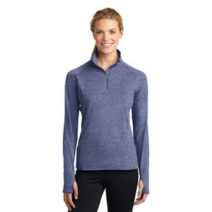 EMBROIDERED-Sport-Tek® Ladies' Sport-Wick® Stretch 1/2-Zip Pullover Sweatshirt