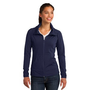 EMBROIDERED-Sport-Tek® Ladies' Sport-Wick® Stretch Full-Zip Jacket