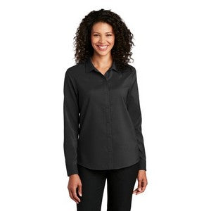 EMBROIDERED -Port Authority® Ladies Long Sleeve Performance Staff Shirt