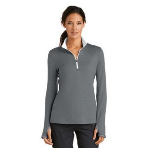 EMBROIDERED- Ladies' Nike Golf Dri-FIT Stretch 1/2-Zip Cover-Up Shirt