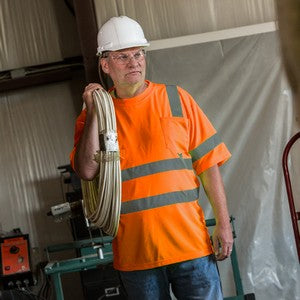 PRINTED ANSI Class 3 Safety Orange T-Shirt