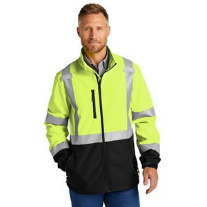 EMBROIDERED- CornerStone® ANSI 107 Class 3 Soft Shell Jacket