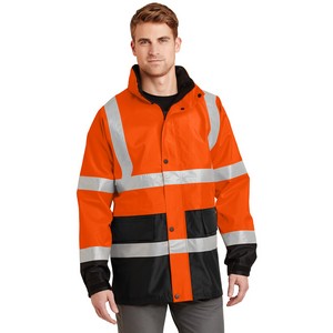 EMBROIDERED- Cornerstone® ANSI 107 Class 3 Waterproof Parka Jacket