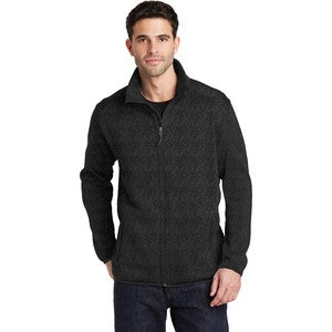EMBROIDERED - F232 - Port Authority® Men's Sweater Fleece Jacket