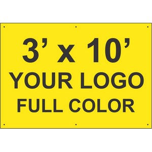 3'x10' BANNER WITH GROMMETS