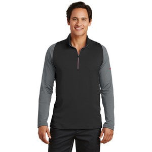 EMBROIDERED Nike Golf Men's Dri-FIT Stretch 1/2-Zip Cover-Up Shirt