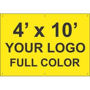 4'x10' BANNER WITH GROMMETS