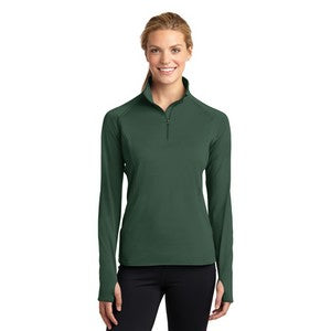 EMBROIDERED-Sport-Tek® Ladies' Sport-Wick® Stretch 1/2-Zip Pullover Sweatshirt