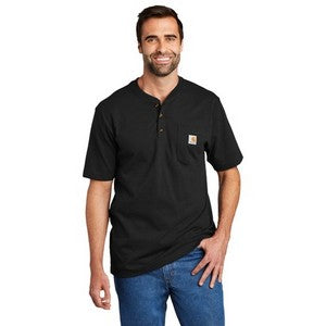 EMBROIDERED - CTK84 - Carhartt® Short Sleeve Henley T-Shirt