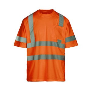 PRINTED ANSI Class 3 Safety Orange T-Shirt