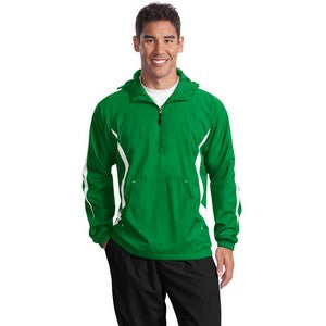 EMBROIDERED Sport-Tek® Colorblock Raglan Anorak Jacket