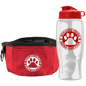 Thirsty Dog Sports Bottle and Folding Dog Bowl Set