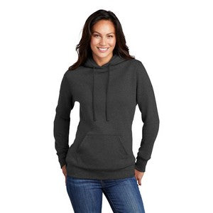 SCREEN PRINTED - LPC78H - Port & Company ® Ladies Core Fleece Pullover Hooded Sweatshirt