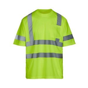 PRINTED ANSI Class 3 Safety Green T-Shirt