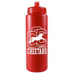 WB32 - 32 oz. Sports Sports Bottle - Push Pull Cap (White or Frost)