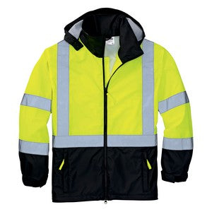 EMBROIDERED- Cornerstone® ANSI 107 Class 3 Safety Windbreaker Jacket